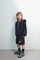 BLOUSON À CAPUCHE AVEC LOGO