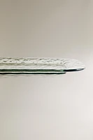 ACRYLIC TRAY WITH TEXTURED EDGE