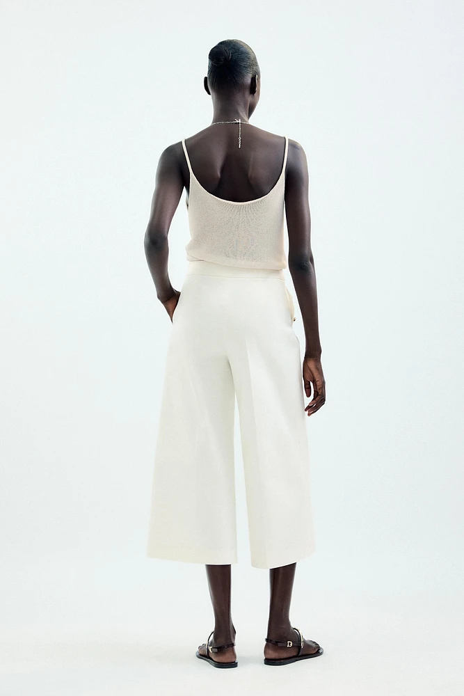 JUPE-CULOTTE BOUTONS