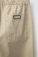 TAPERED FIT POCKETED PANTS