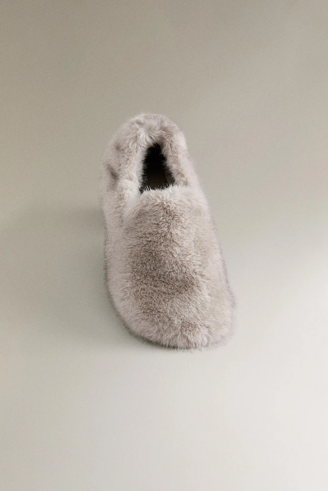 MOCASSINS FAUSSE FOURRURE DOUCE