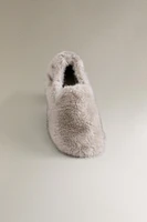MOCASSINS FAUSSE FOURRURE DOUCE