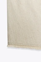 GILET RUSTIQUE EFFRANGÉ AVEC LIN