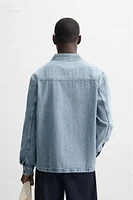 CHEMISE EN JEAN COUPE CARRÉE
