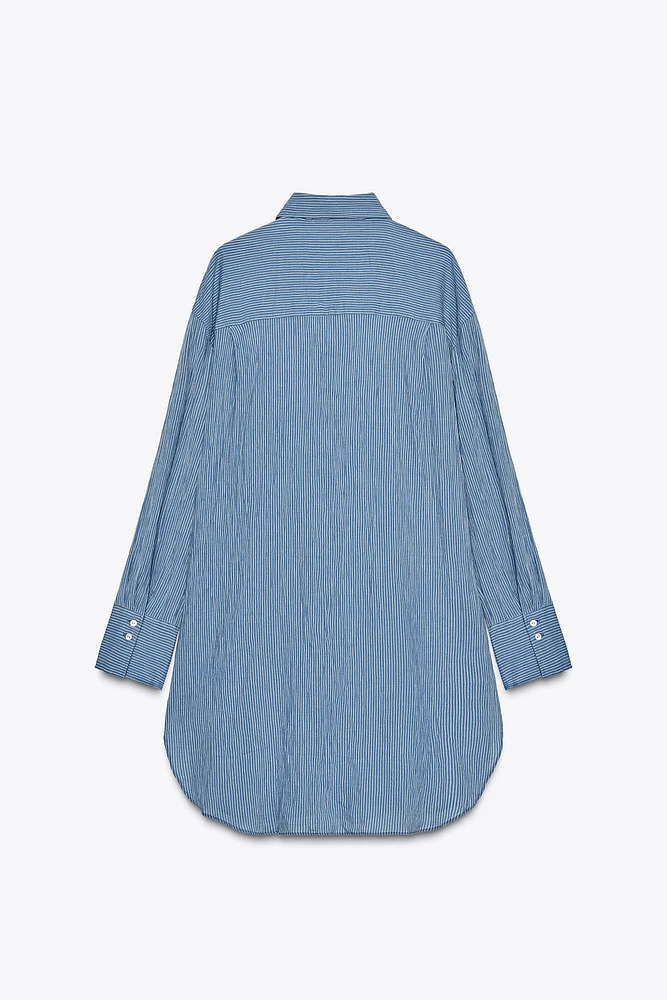 ZW COLLECTION LONG STRIPED SHIRT