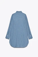 ZW COLLECTION LONG STRIPED SHIRT