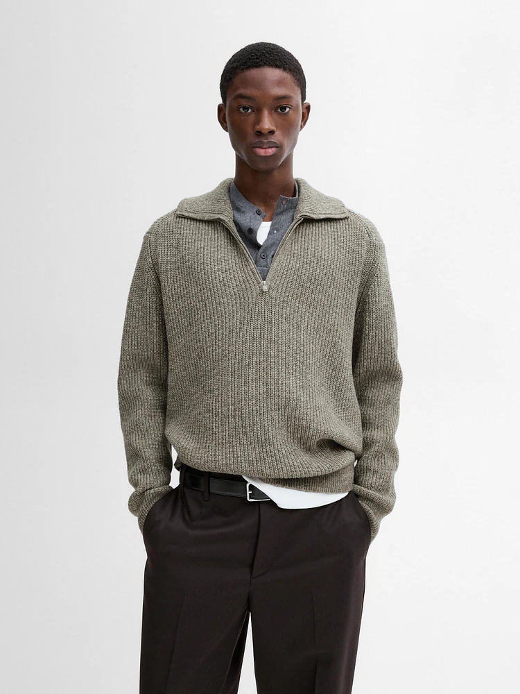 Pull coton col camionneur
