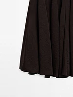 Skirt with flounce detail - Studio