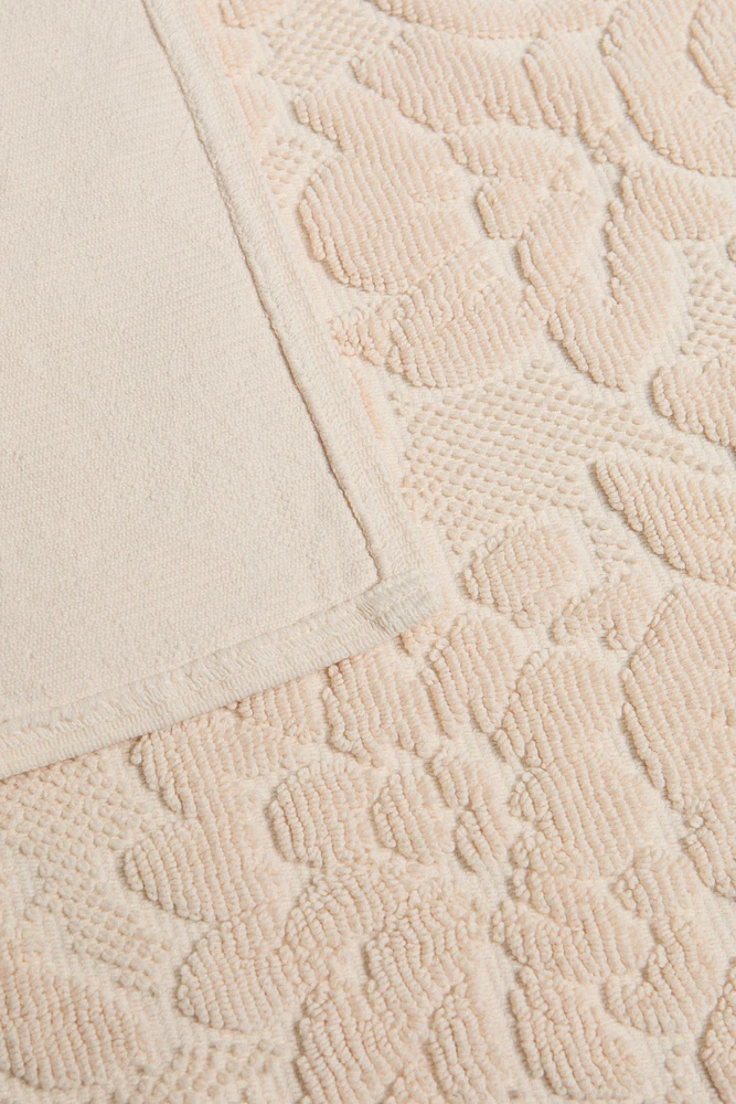 TAPIS DE BAIN JACQUARD FLORAL