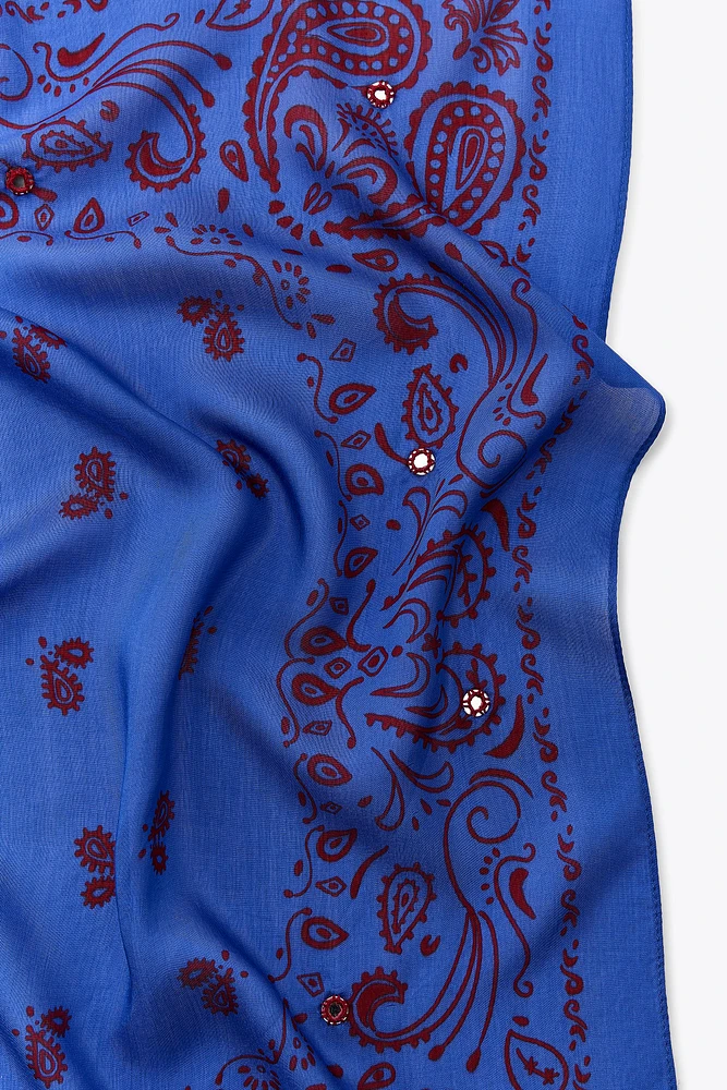 MIRROR PRINT SCARF