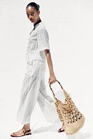 OPENWORK EMBROIDERY CULOTTES