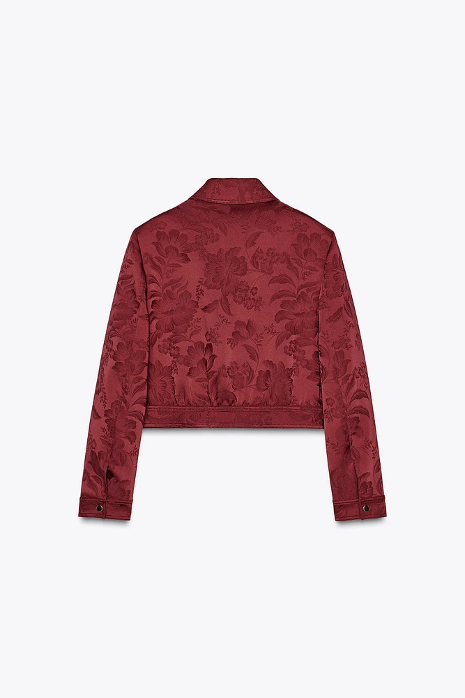 BLOUSON AVIATEUR EN JACQUARD