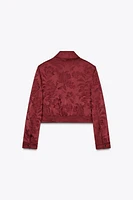 BLOUSON AVIATEUR EN JACQUARD