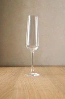 PLAIN BOHEMIA CRYSTAL FLUTE GLASS