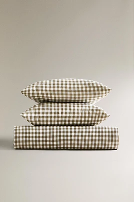 PLAID DUVET COVER