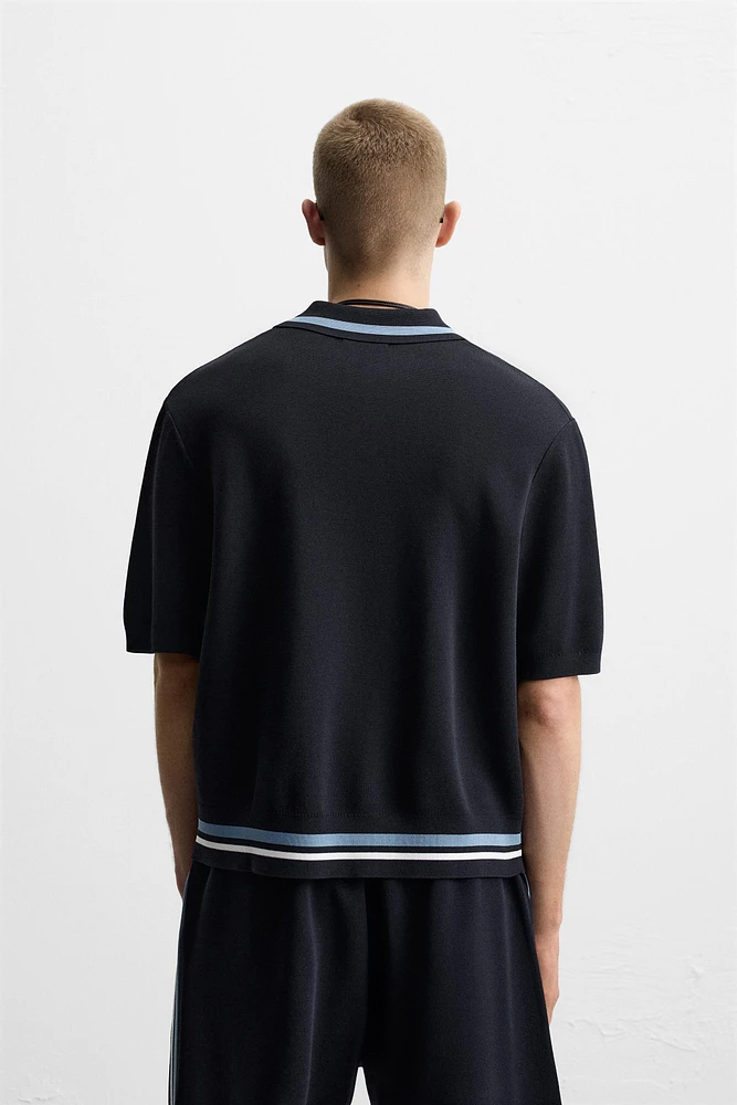 POLO EN MAILLE À POCHE