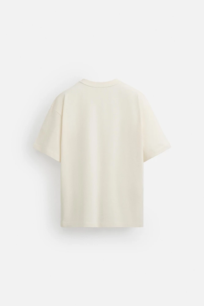 COMBINATION EMBROIDERY T-SHIRT