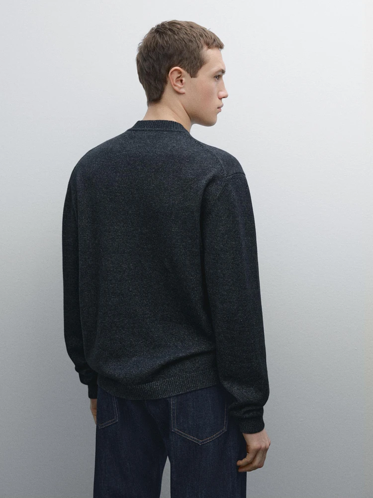100% cotton knit sweater