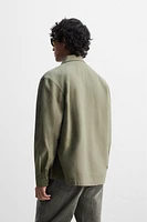 WASHED CANVAS OVERSHIRT