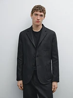 100% linen suit blazer