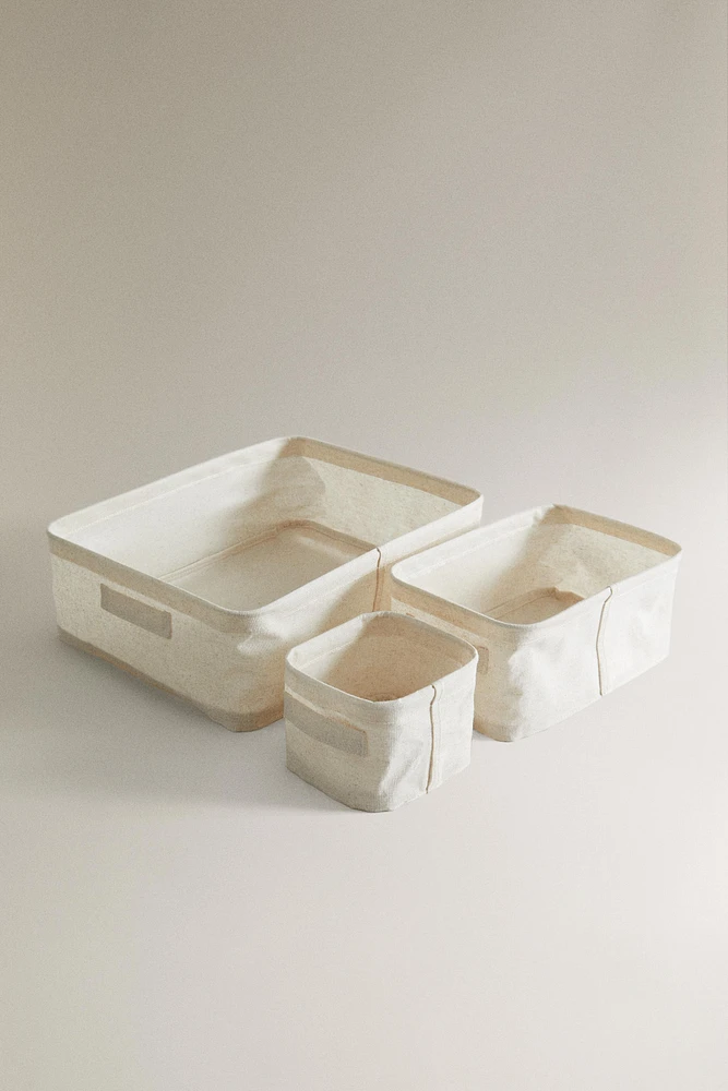 CORBEILLE DE RANGEMENT LIN