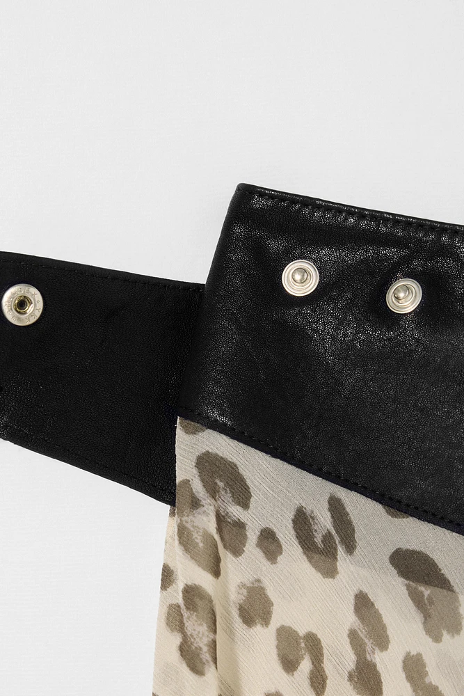 LEATHER BELT SKIRT KATE MOSS X ZARA