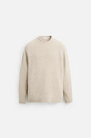 RUSTIC TEXTURED KNIT SWEATER