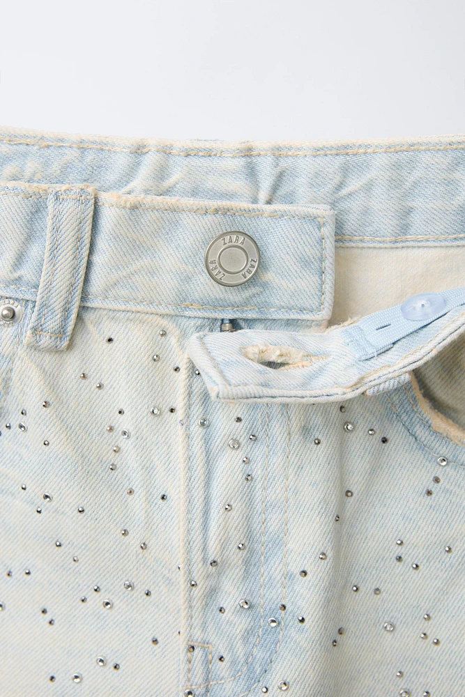 WIDE LEG JEANS WITH SPARKLE