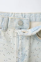 WIDE LEG JEANS WITH SPARKLE