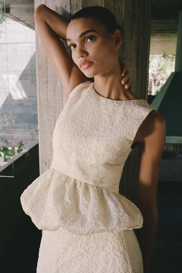 Zara TEXTURED PEPLUM TOP Place Rosemère