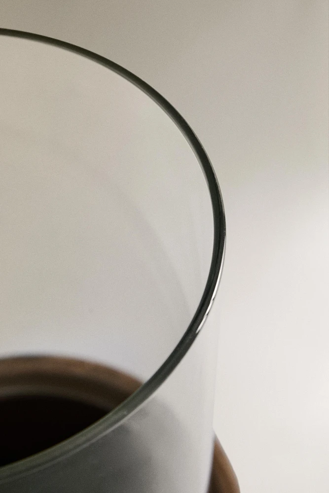 GLASS AND CERAMIC LANTERN