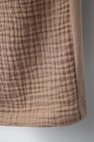 PANTALON DROIT EN MATIÈRES VARIÉES TEXTURÉ