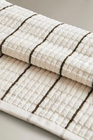 SERVIETTE DE BAIN TEXTURE ET RAYURE