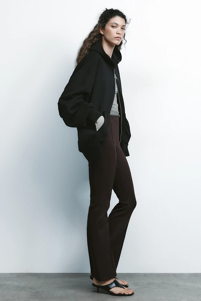 PANTALON FLARE INTERLOCK