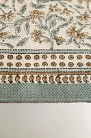 FLORAL BLOCK PRINT AREA RUG