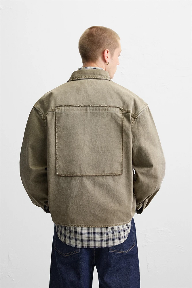 RELAXED FIT PATCH OVERSHIRT