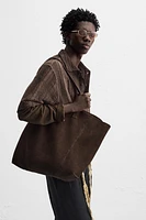 LEATHER SHOPPER BAG