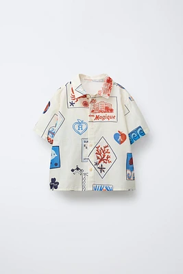 HÔTEL MAGIQUE © X ZARA PRINT SHIRT