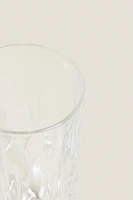 TALL TUMBLER WITH RAISED DESIGN
