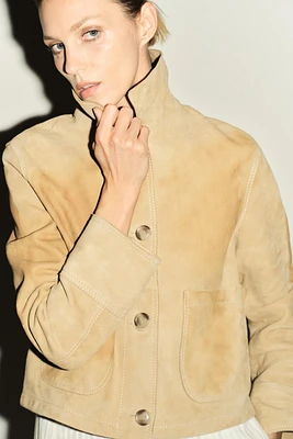 ZW COLLECTION LIMITED EDITION 100% SUEDE JACKET