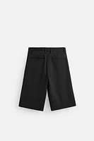 BELTED PLEATED SHORTS