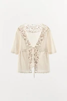 LIMITED EDITION EMBROIDERED BEADED TOP