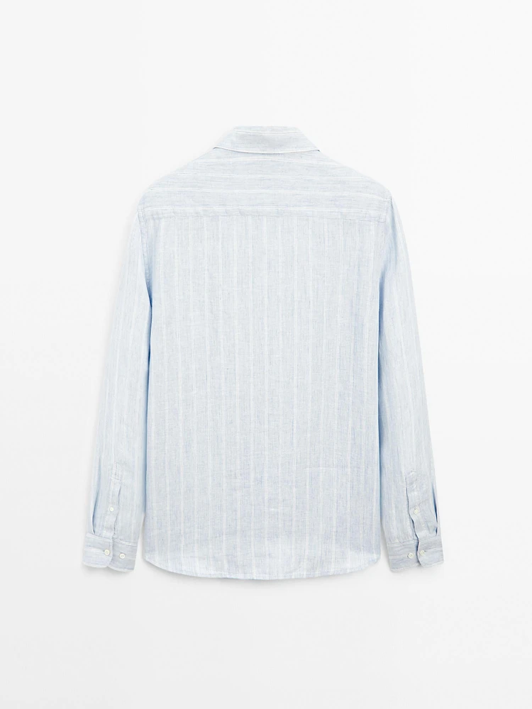Chemise regular fit à rayures doubles