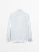 Chemise regular fit à rayures doubles