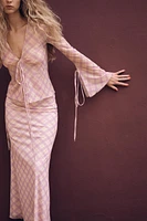 CHEMISE EN TULLE IMPRIMÉ
