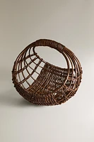 CORBEILLE RANGEMENT ROTIN