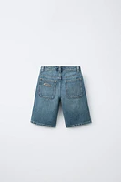 WIDE-FIT DENIM SHORTS