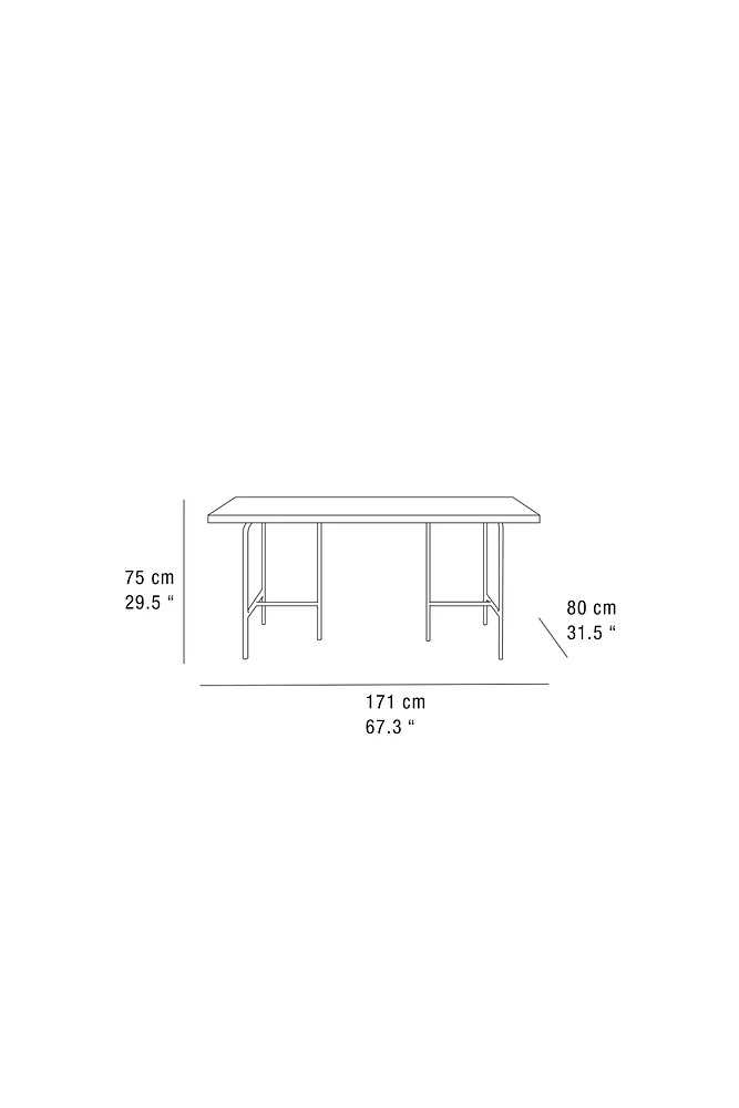 WOOD AND METAL OFFICE DESK