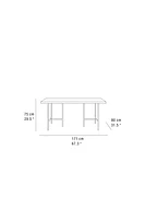 WOOD AND METAL OFFICE DESK