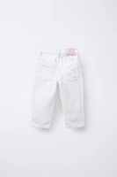RIPPED MOM FIT JEANS
